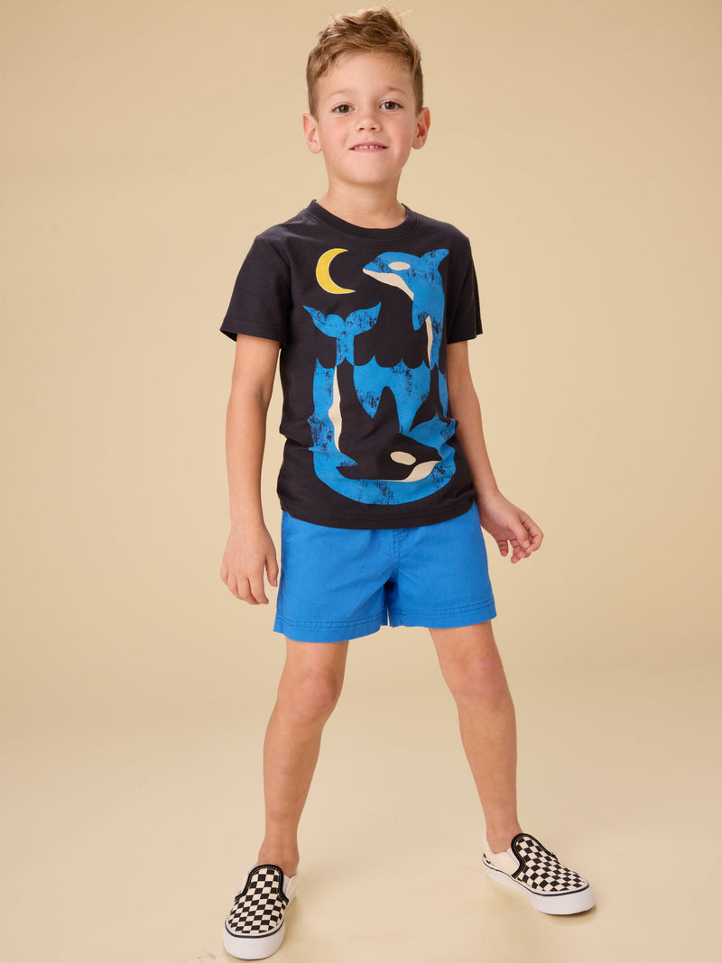 Miros Orcas Graphic Tee in Jet Black - View 2