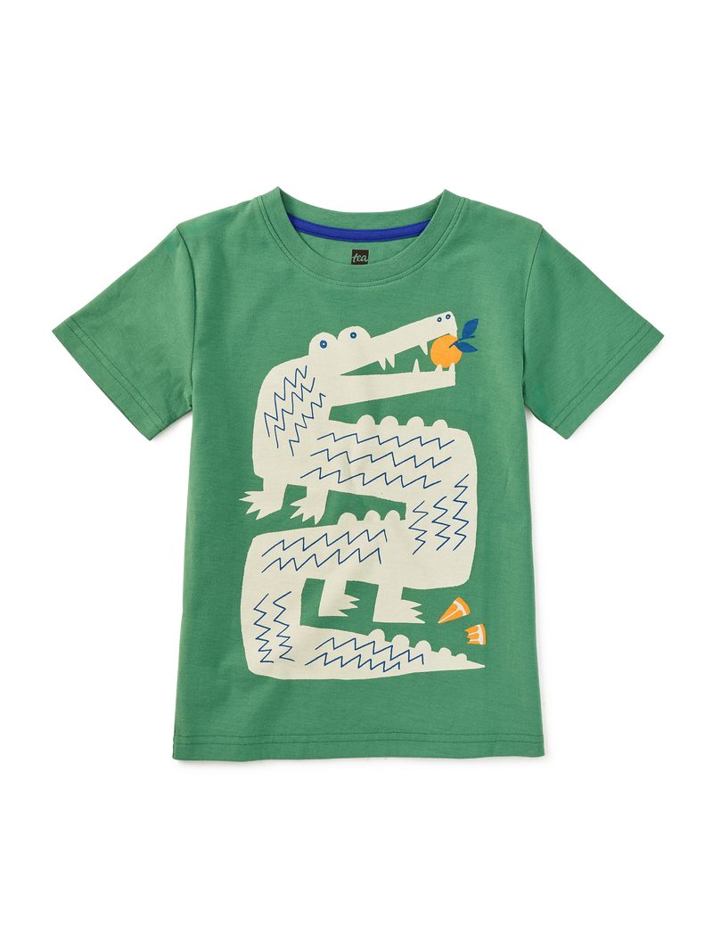 Croc And Citrus Graphic Tee in English Ivy - View 1