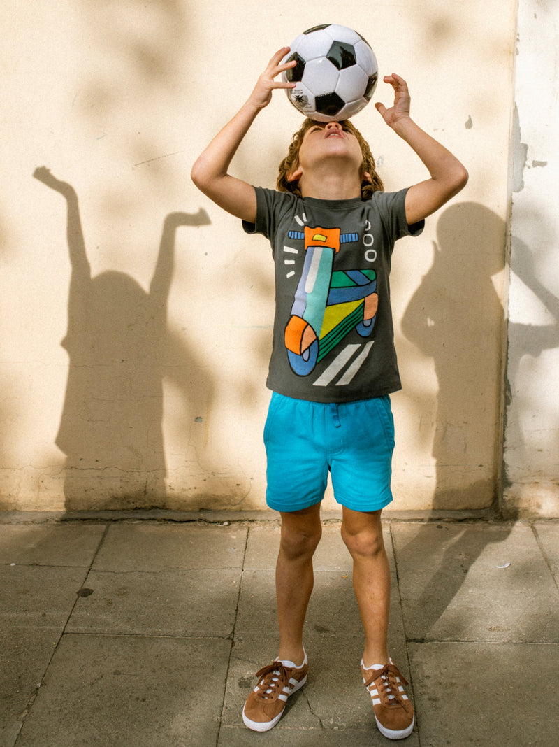 Zoom Zoom Zocalo Graphic Tee in Pepper - View 2