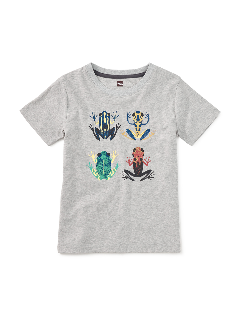 Cloud Forest Frogs Graphic Tee in Med Heather Grey - View 1