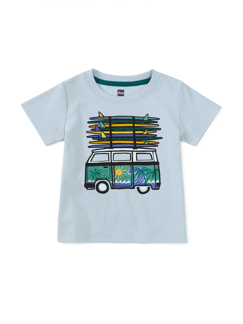 Surf Van Graphic Tee in Skyride - View 2