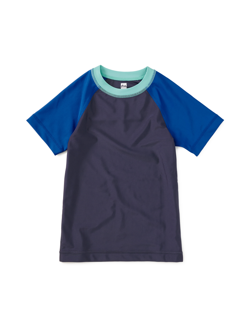 Short Sleeve Rash Guard in Indigo - View 1