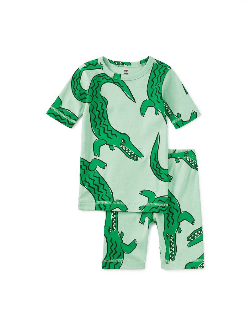 In Your Dreams Pajama Set in Zig Zag Crocodile - View 1