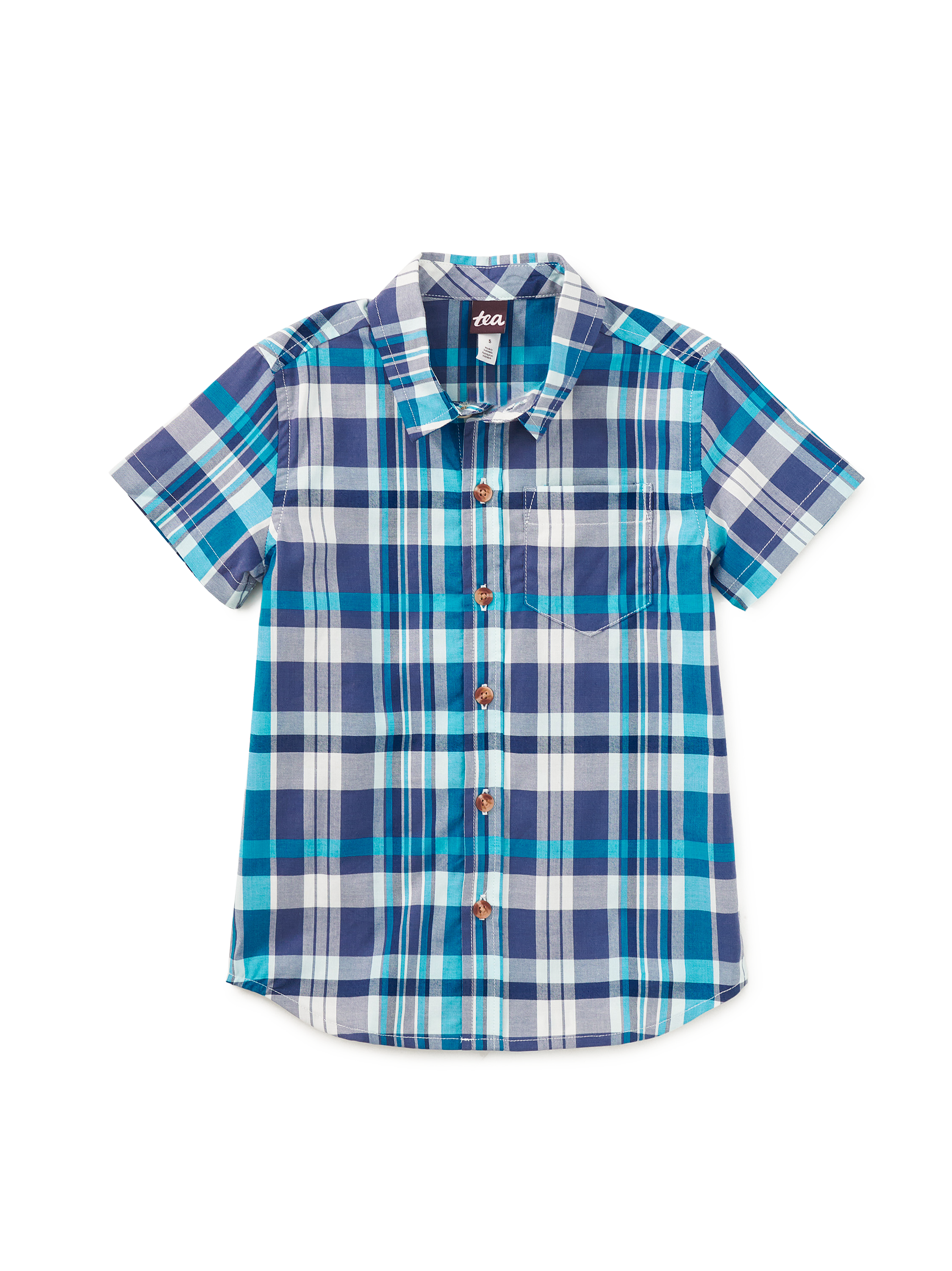 Plaid Button Up Woven Shirt