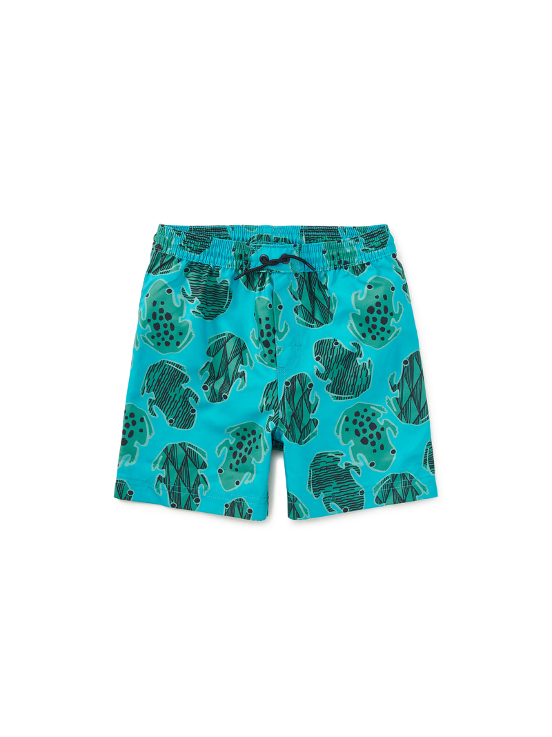 Mid-Length Swim Trunks in Hopalong Frogs - View 1
