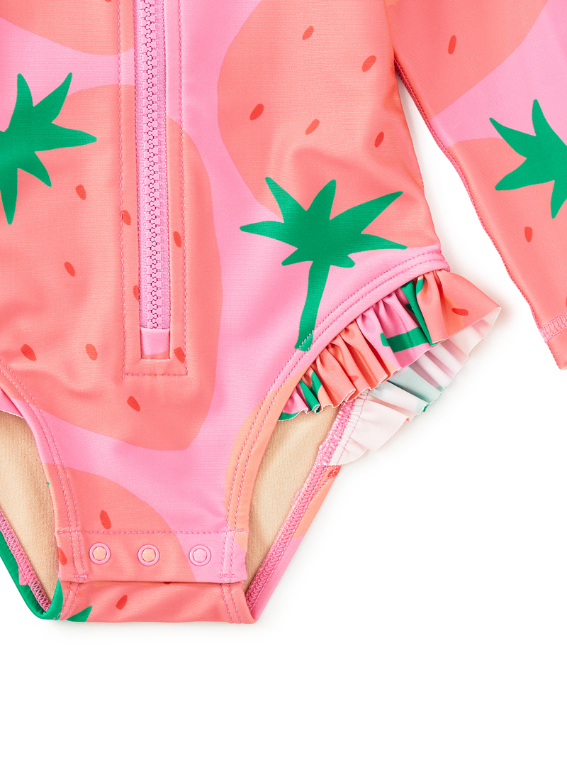 Rash Guard Baby Swimsuit in Fresas Favoritas - View 2