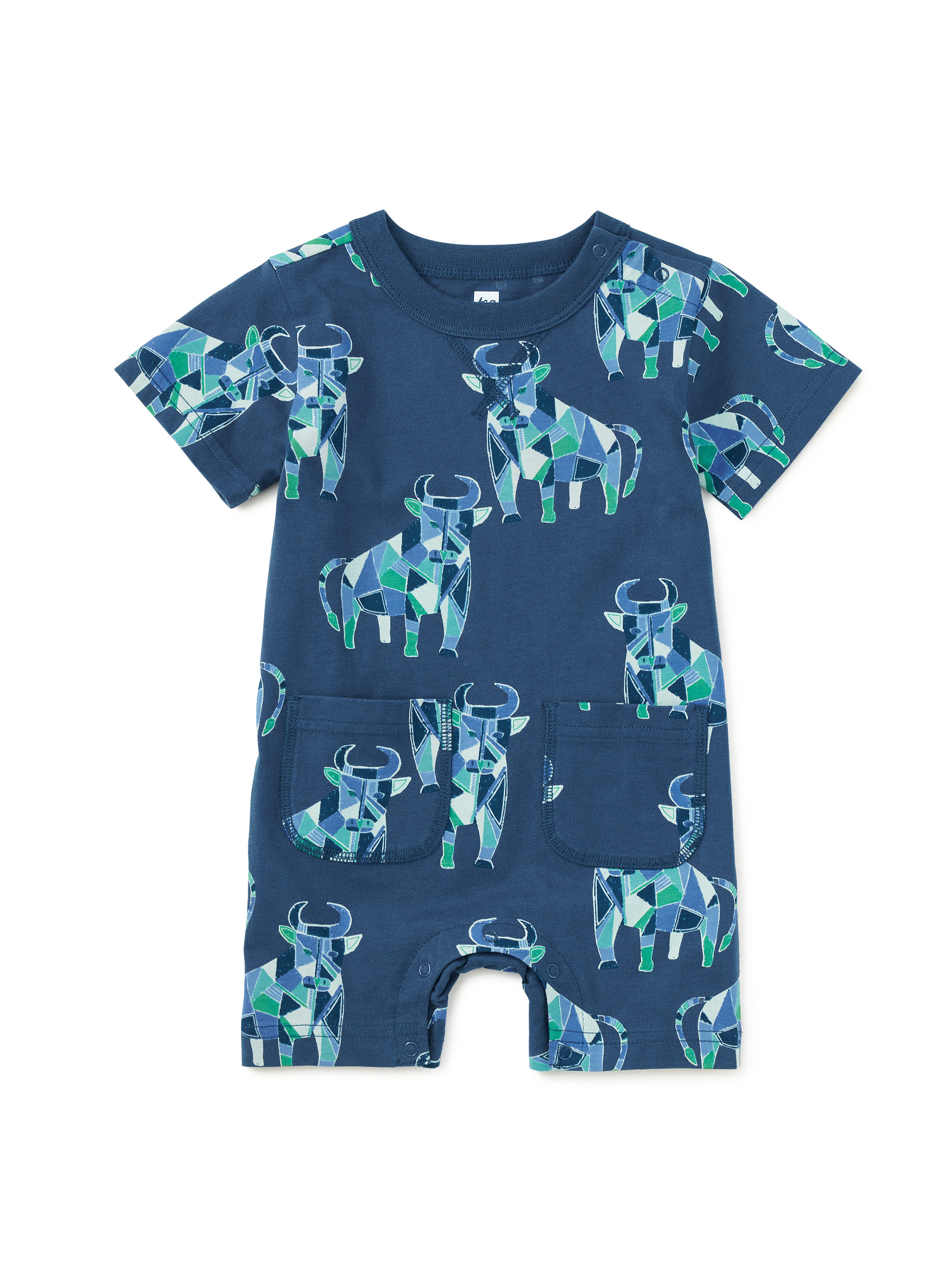 Double Pocket Baby Romper
