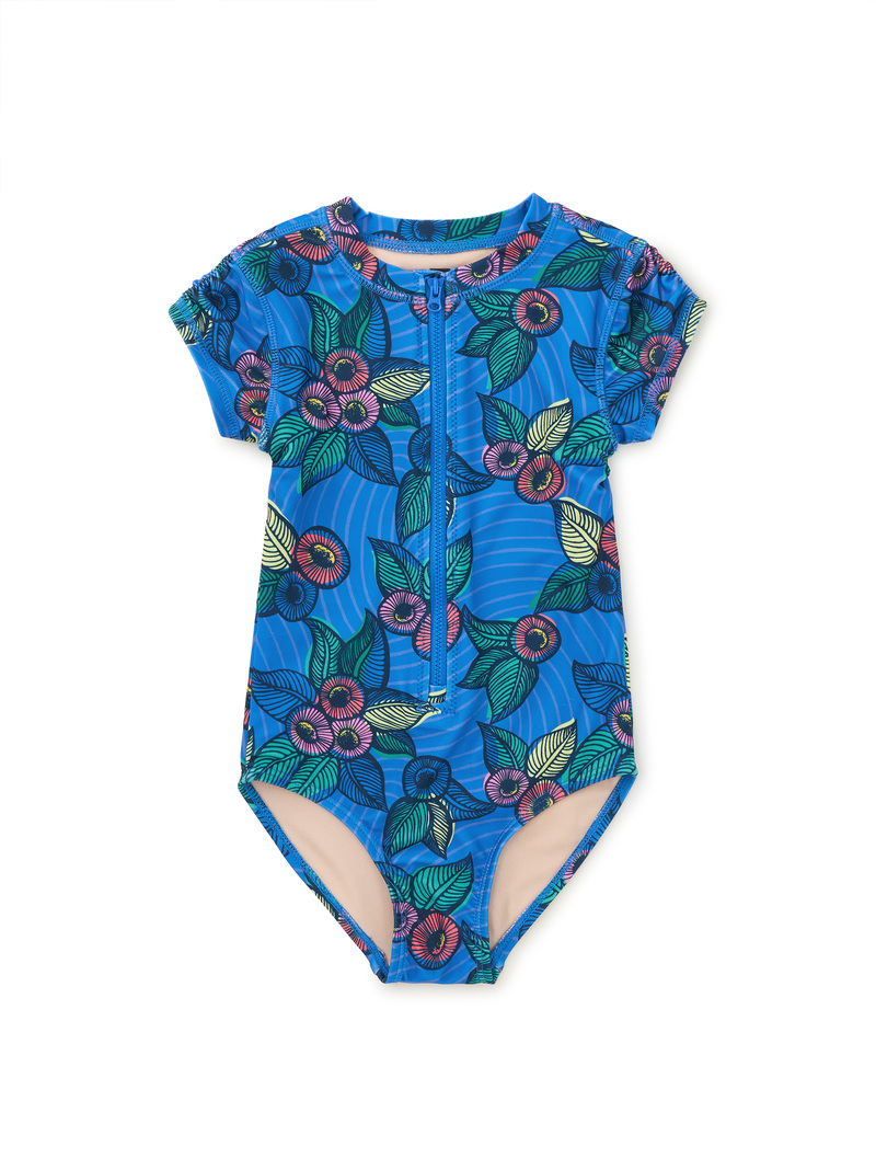 Rash Guard One-Piece Swimsuit