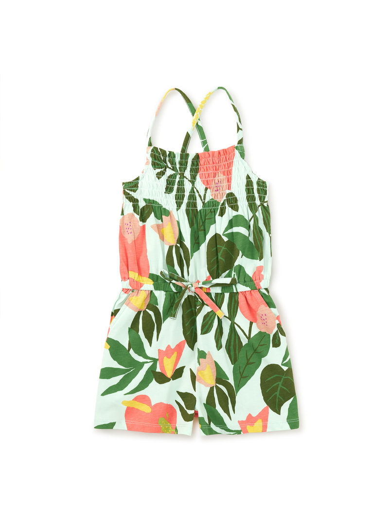 Smocked Sleeveless Romper
