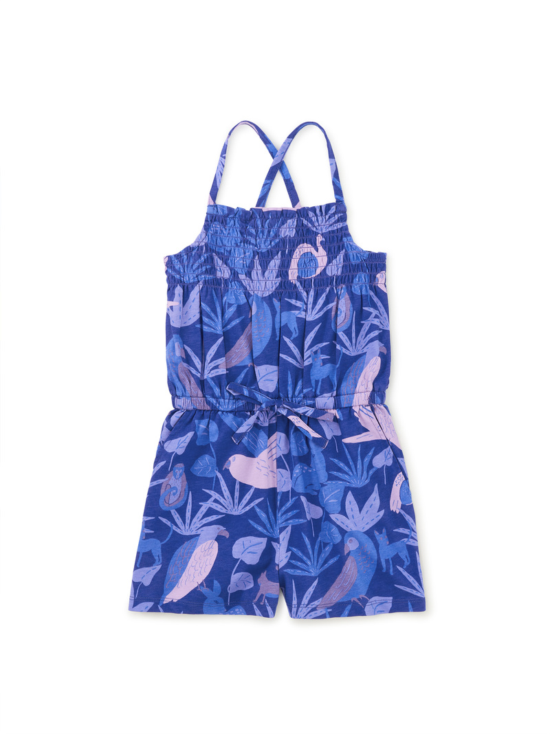Smocked Sleeveless Romper