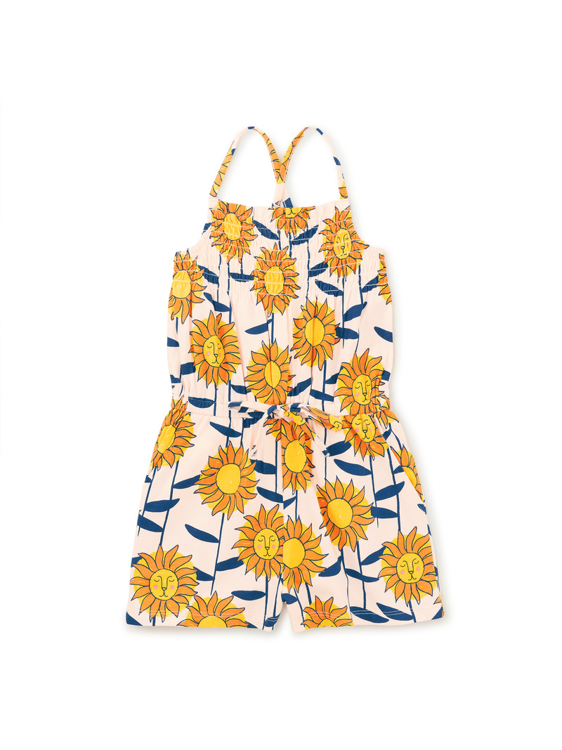 Smocked Sleeveless Romper