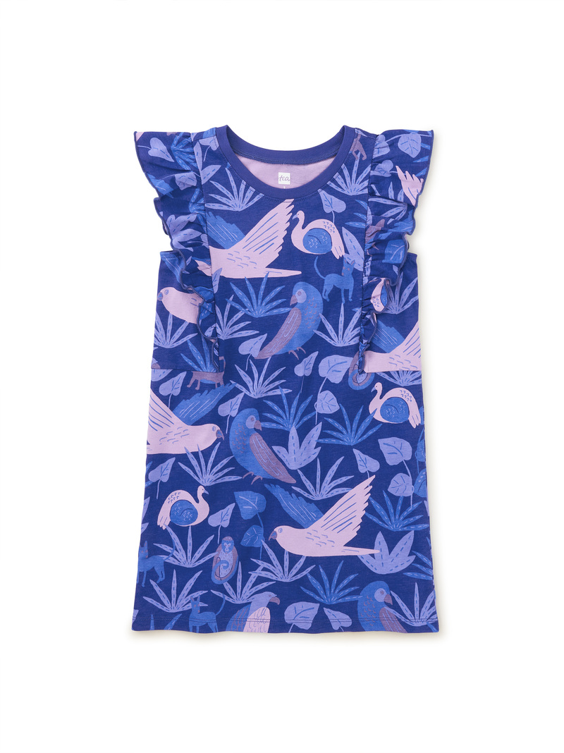Sleeveless Ruffle A-Line Dress