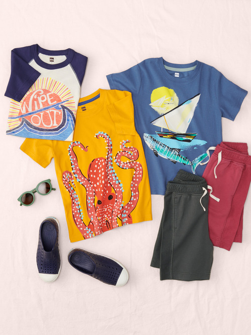Shark & Sailboat Graphic Tee