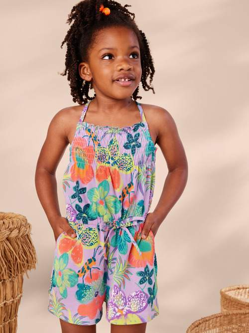 Smocked Sleeveless Romper