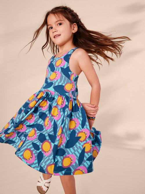 Strappy Back Skirted Dress