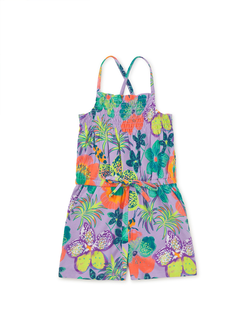 Smocked Sleeveless Romper