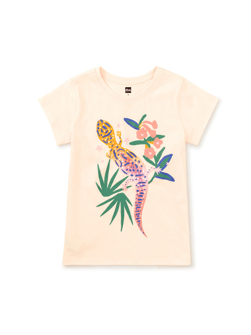 Lizard & Flowers Graphic Tee