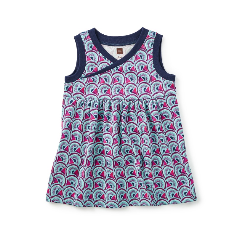 Monde Wrap Neck Baby Dress