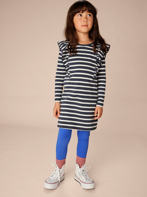 Ruffle Sleeve A-Line Dress