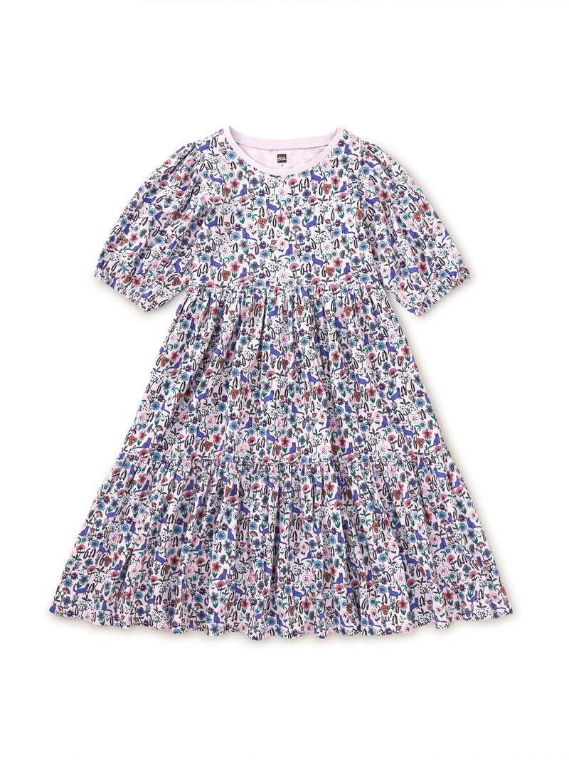 Flowy Tiered Midi Dress
