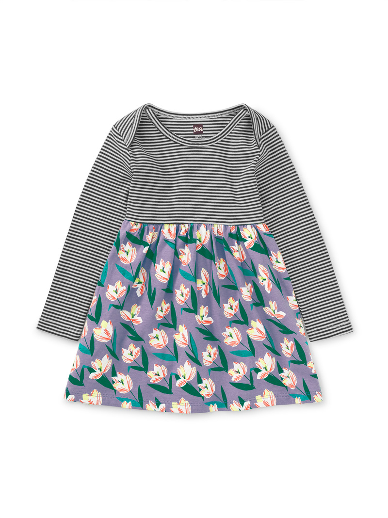 Print Mix Skirted Baby Dress