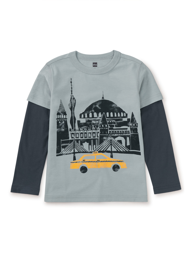 Istanbul Taxi Layered Sleeve Tee