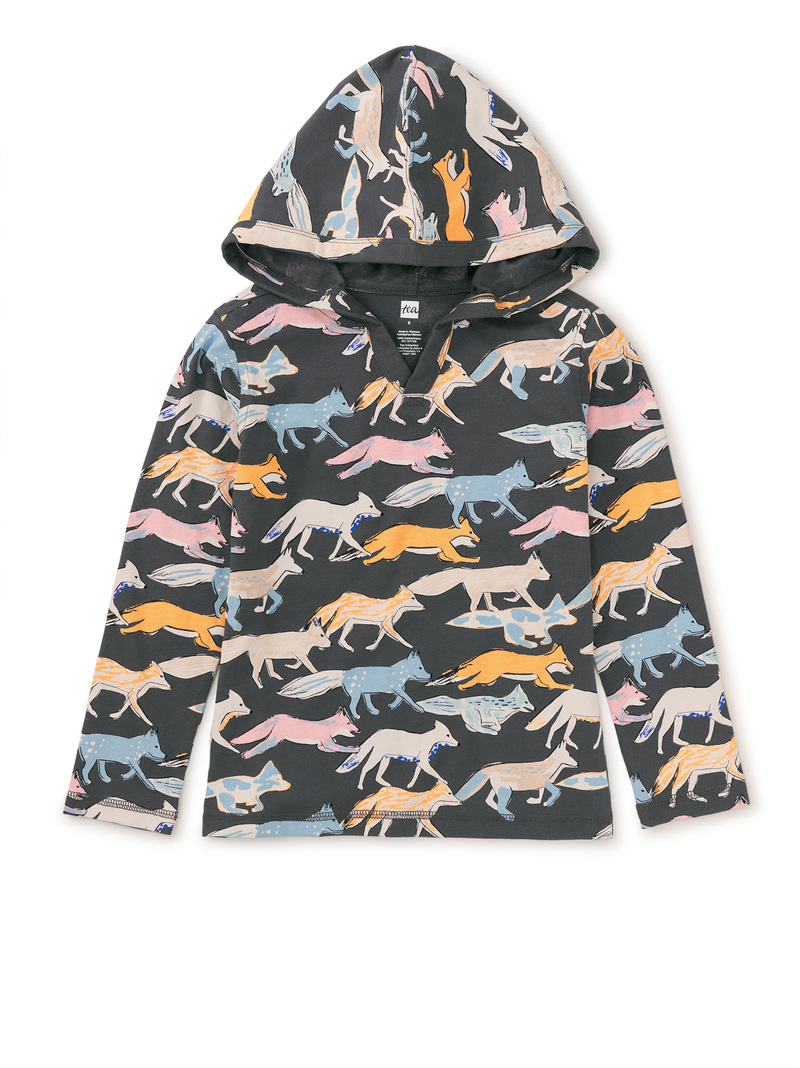 Printed Happy Hoodie