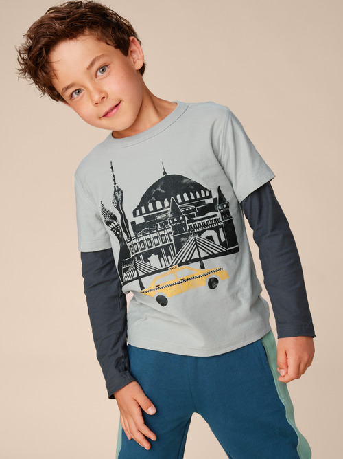 Istanbul Taxi Layered Sleeve Tee
