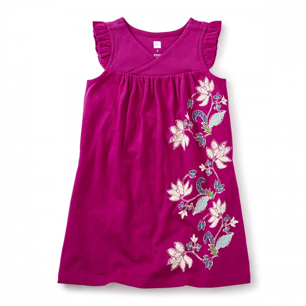 Magnolia Batik Wrap Neck Dress