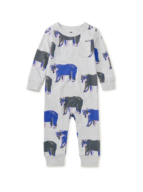 Long Sleeve Pocket Baby Romper