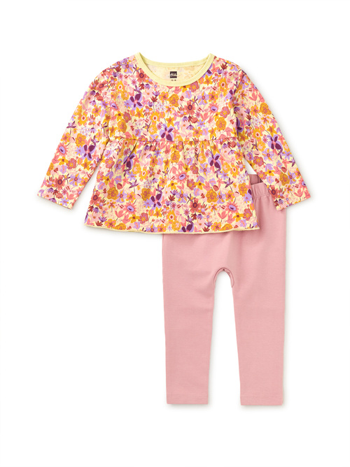 Peplum Top & Pants Baby Set