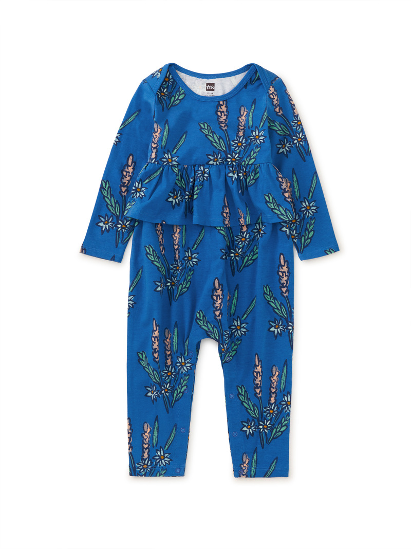 Pretty Peplum Baby Romper