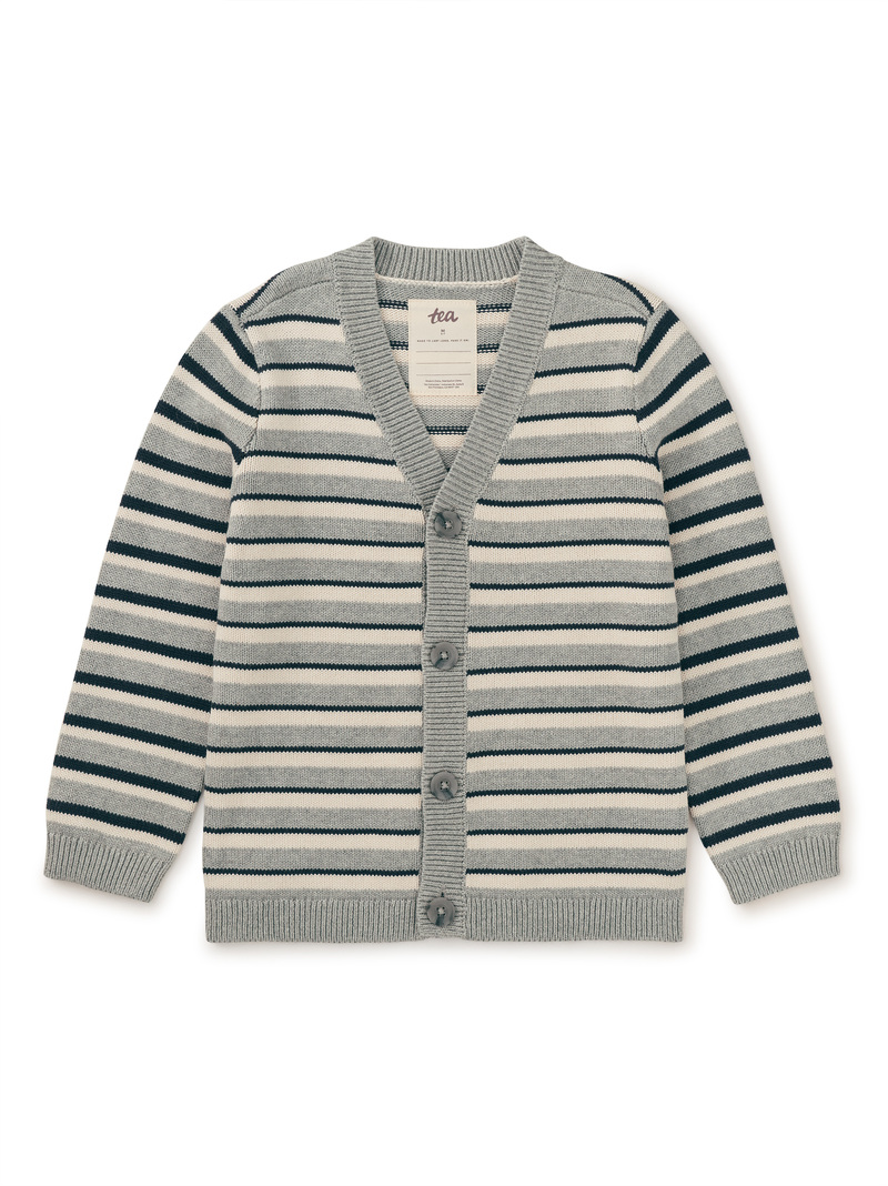 Striped Sweater Cardigan