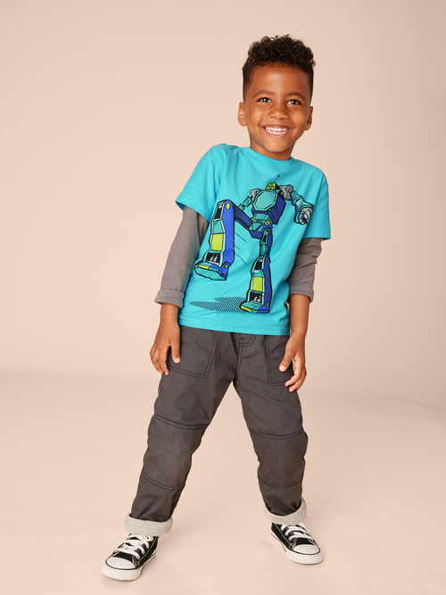 Robot Layered Sleeve Tee