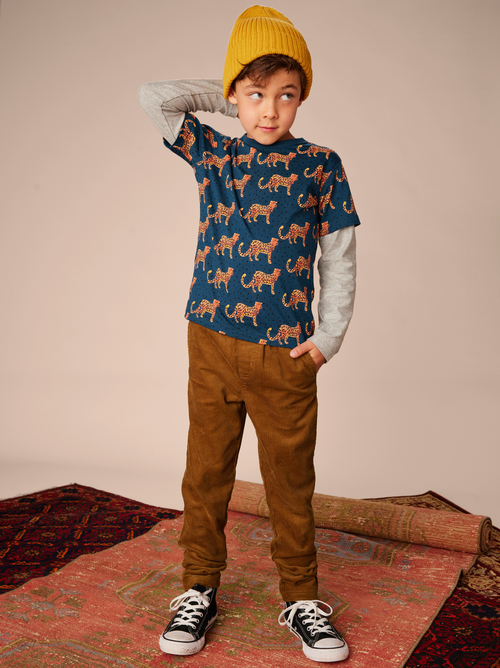 Printed Layered Sleeve Tee