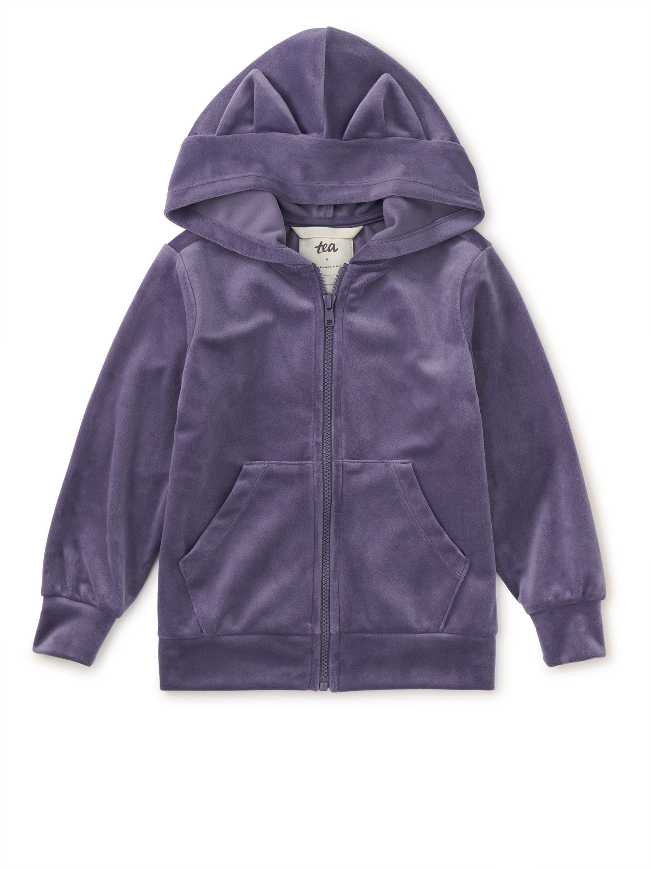 Girl Cat Ears Velour Hoodie Hoodie Tea Collection