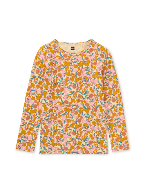 Printed Slim Long Sleeve Top