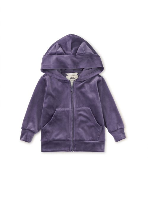 Girl Cat Ears Velour Hoodie Hoodie Tea Collection