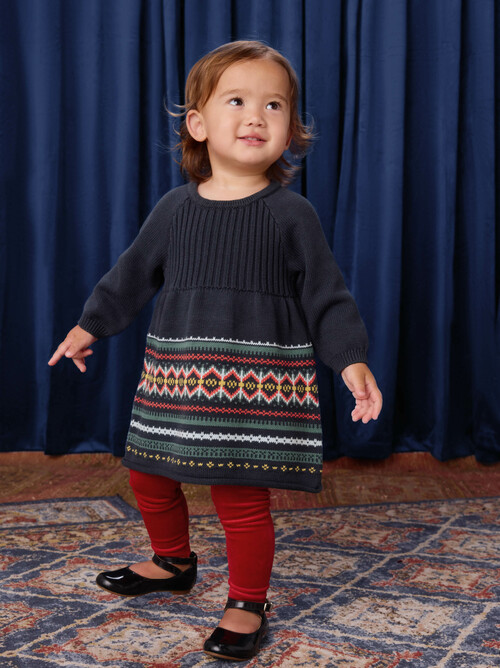 Fair Isle Sweater Dress