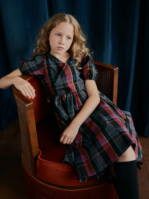 Tie Wrap Neck Dress