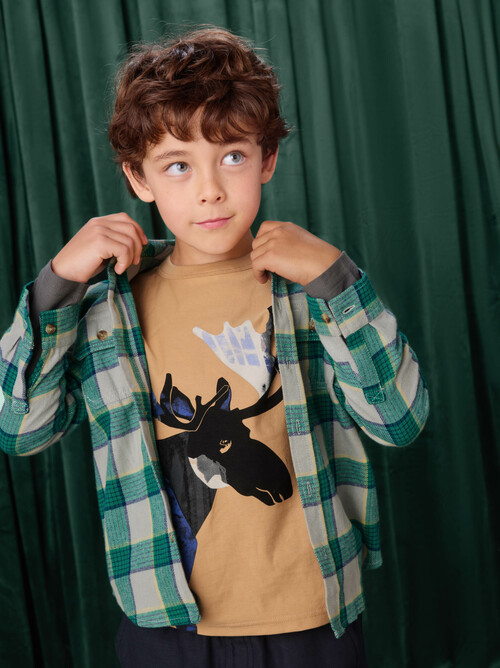 Painted Moose Layered Tee