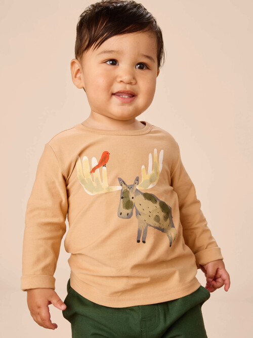 Moose & Bird Baby Graphic Tee