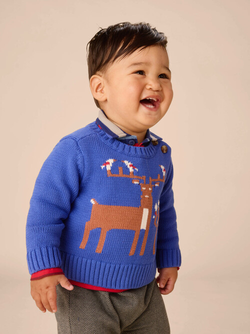 Reindeer Baby Sweater
