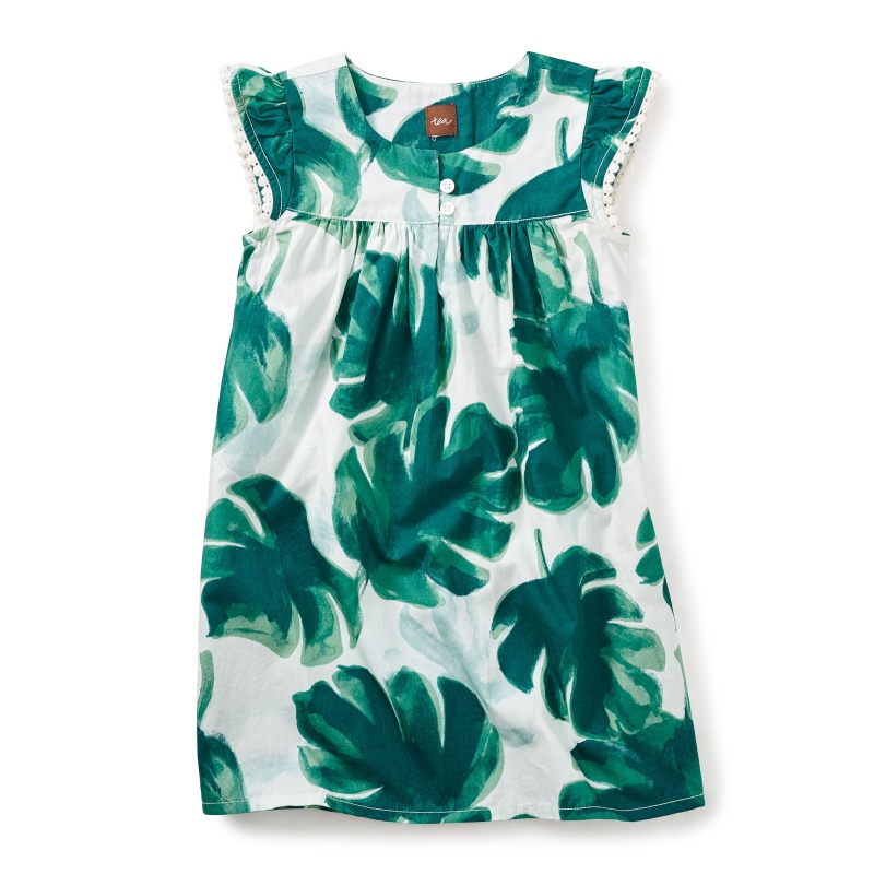 Palm Flutter Dress