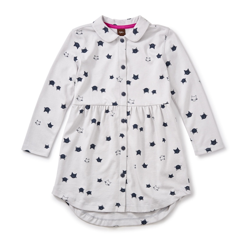 Moggy Cat Shirtdress