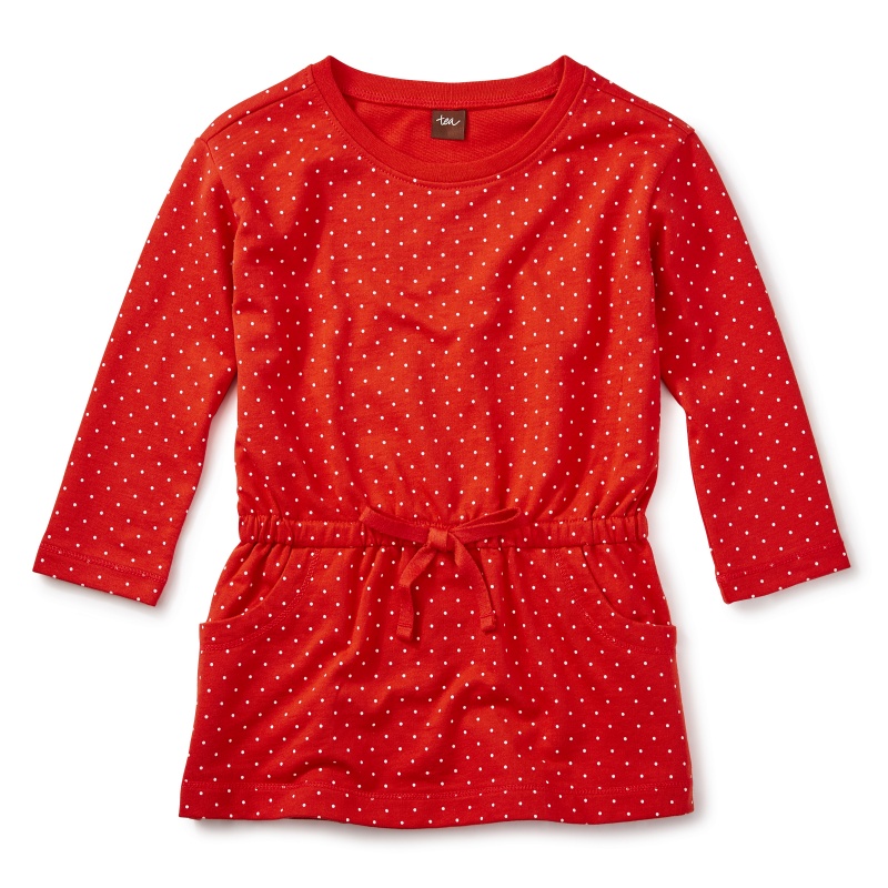 Dotty Drawstring Dress