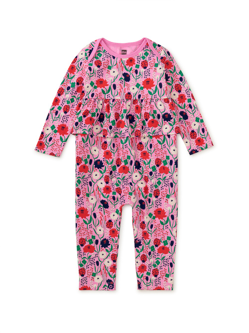 Pretty Peplum Baby Romper