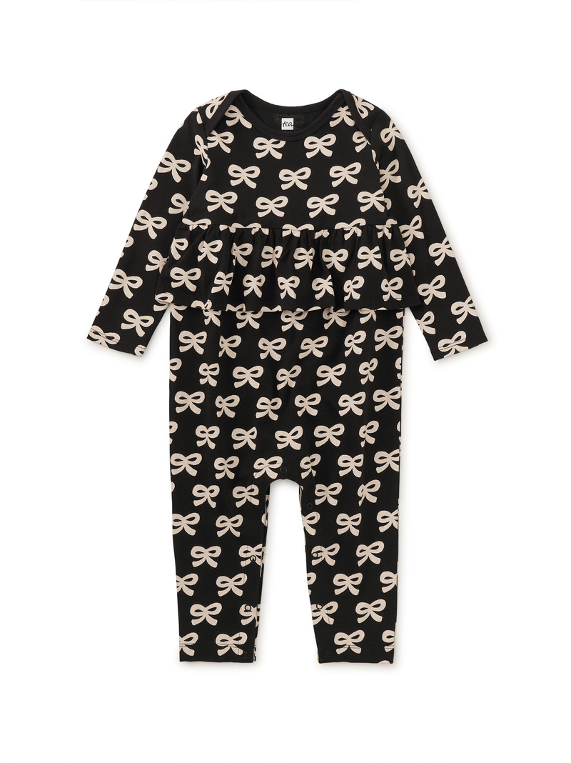 Pretty Peplum Baby Romper