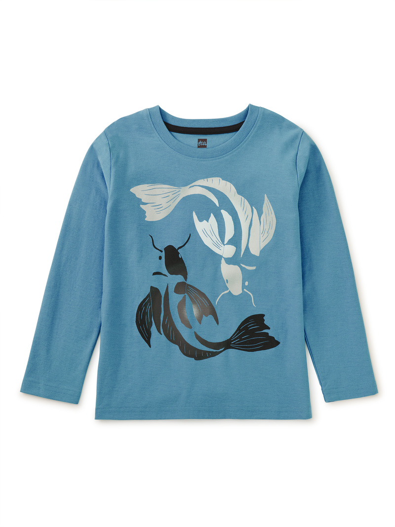 Koi Fish Yin Yang Graphic Tee