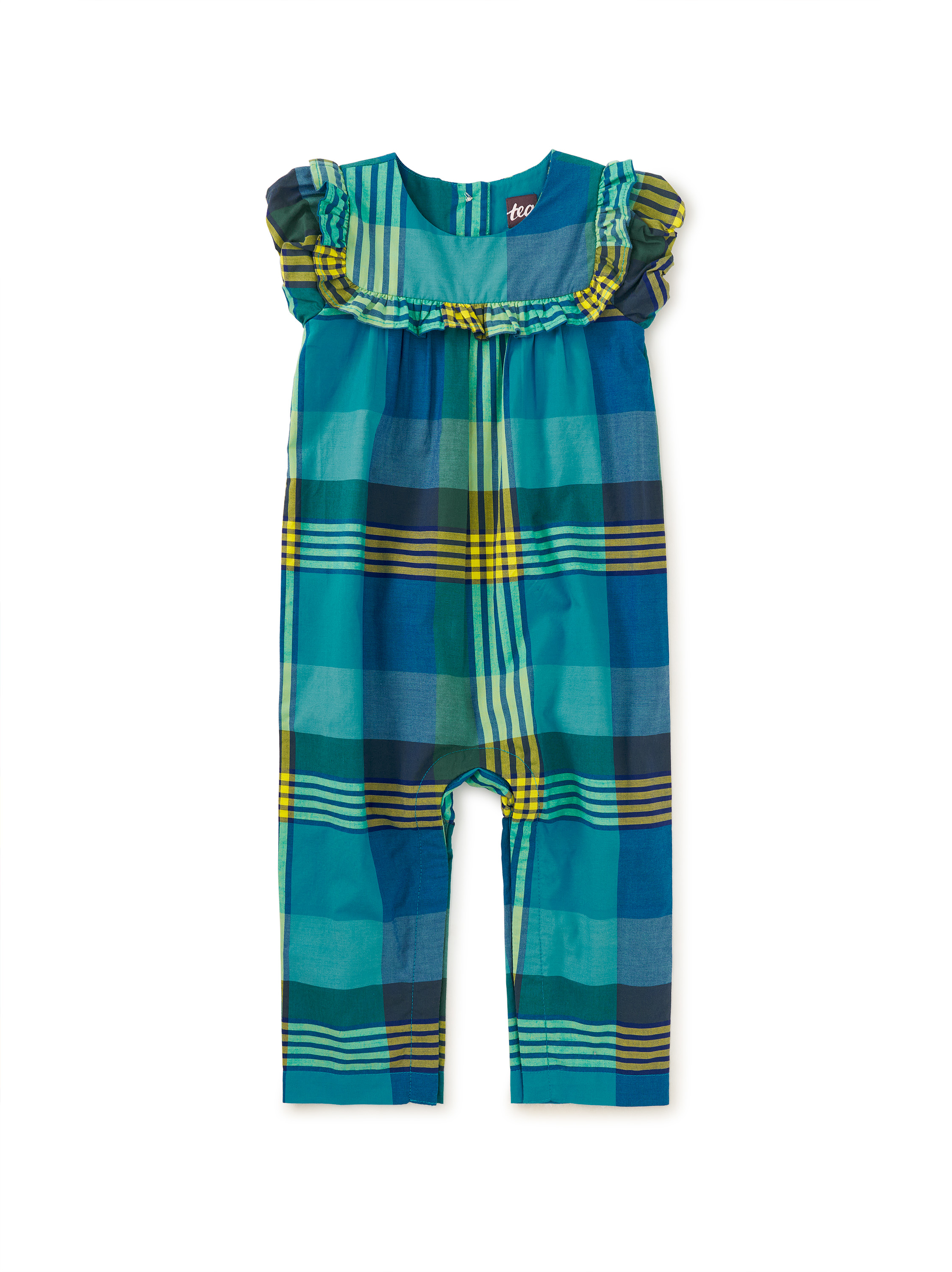 Woven Ruffle Baby Romper